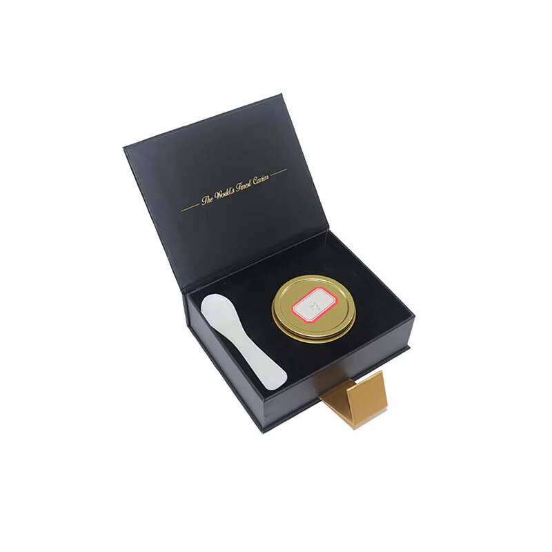  Custom High-End Caviar Presentation Box with Logo & Ice Bag for Premium Gifting