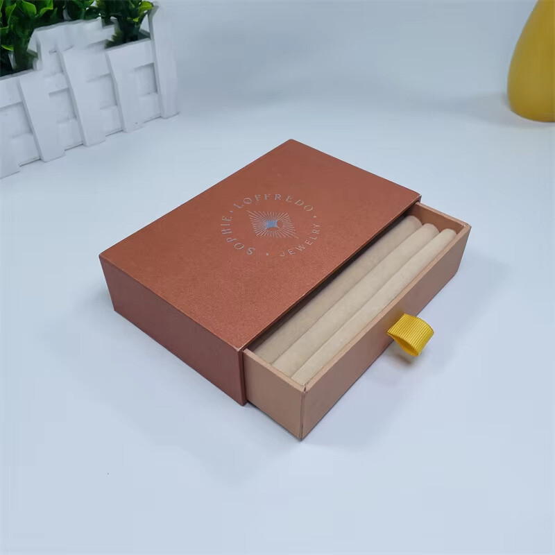  Custom Luxury Rigid Paper Drawer Style Jewelry Box Packaging - Elegant & Eco-Friendly Design