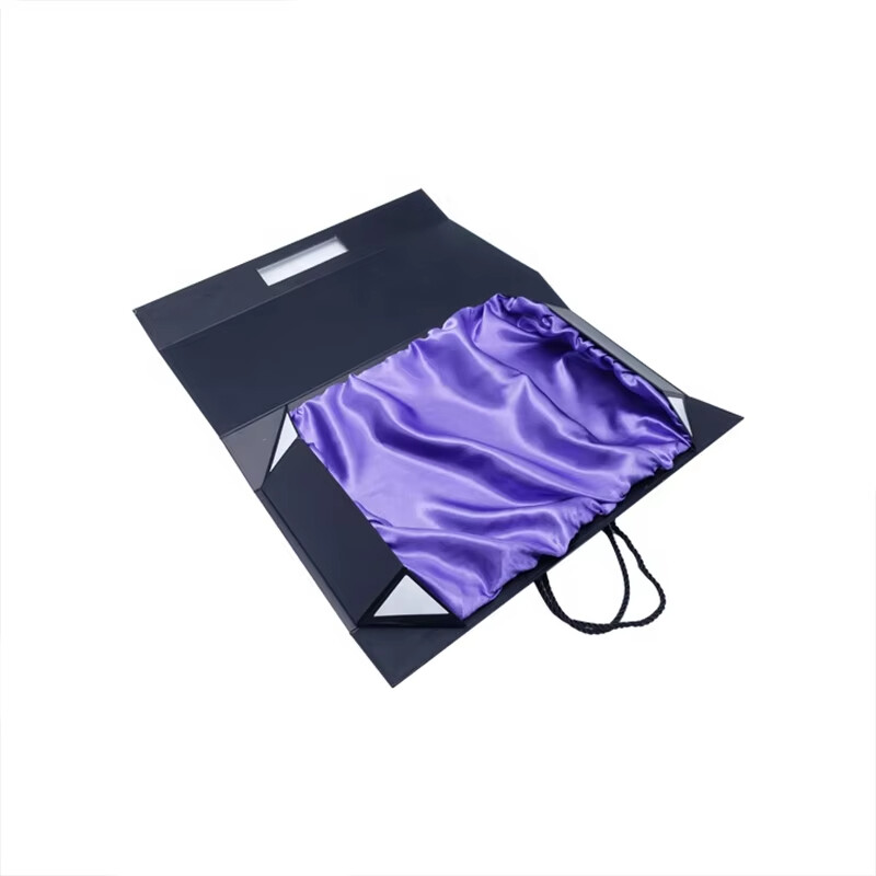  Custom Foldable Magnetic Closure Cardboard Boxes for Hair Extensions Packaging