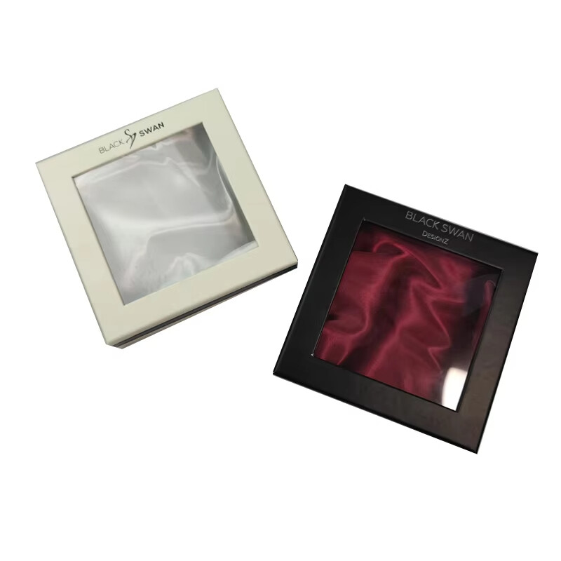  Custom Logo Printed Gift Boxes with Clear PVC Window - Eco-Friendly Packaging Solution