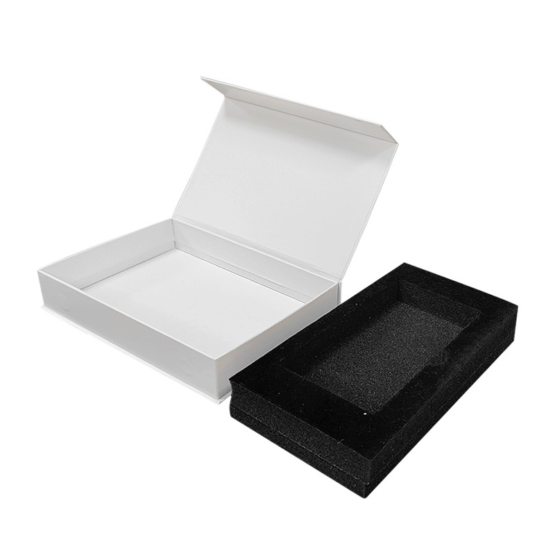 主图_007.png Custom White Book-Shaped Cardboard Gift Box with Magnetic Flap Closure