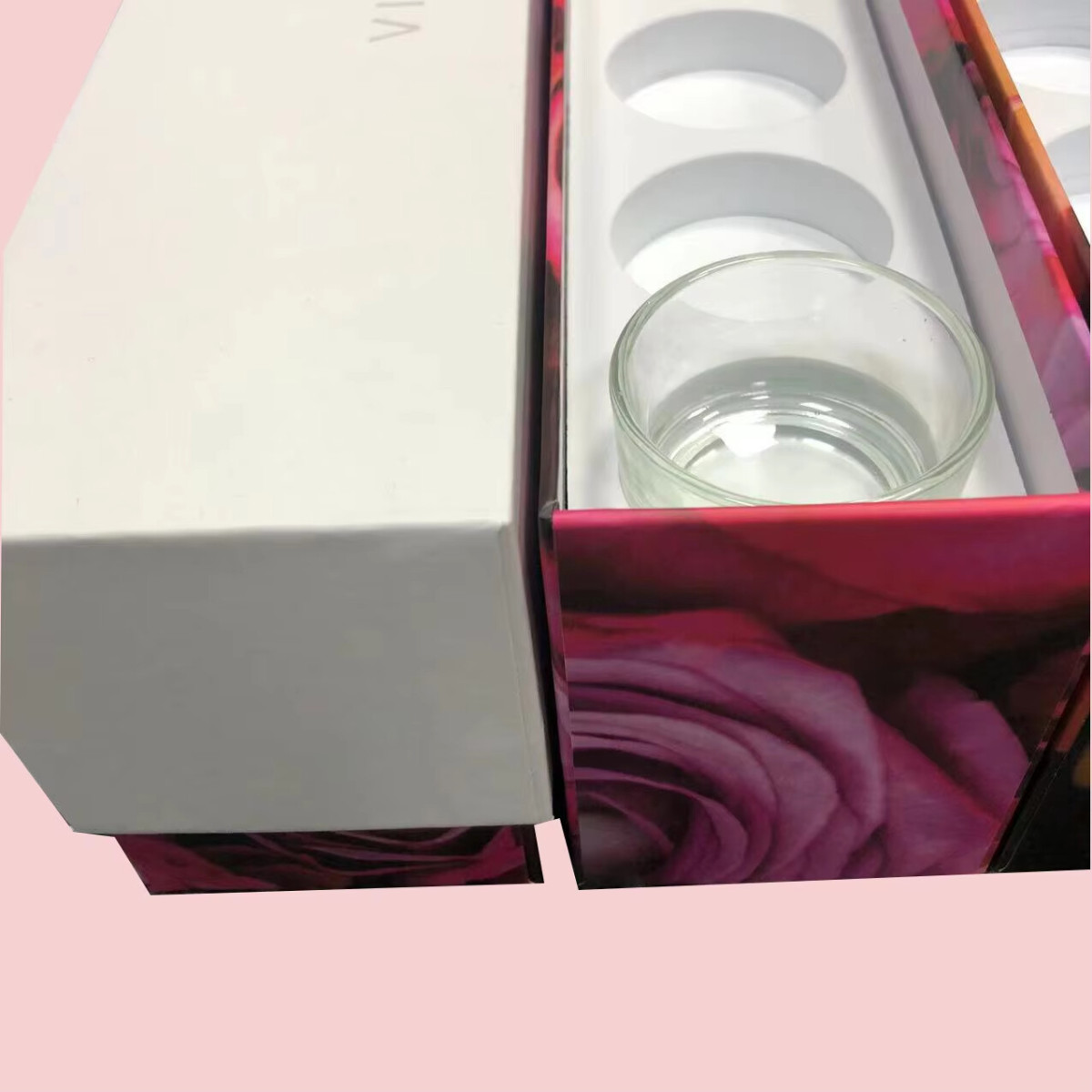 Customized Luxury Oval Candle Packaging Box with Square Rigid Paper Cardboard Logo Matte Lid and Base
