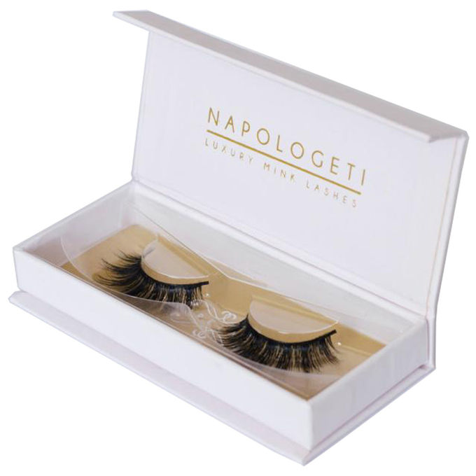  Custom Luxury Book-Shaped Magnetic Eyelashes Packaging Boxes with Rigid Paper & Cardboard