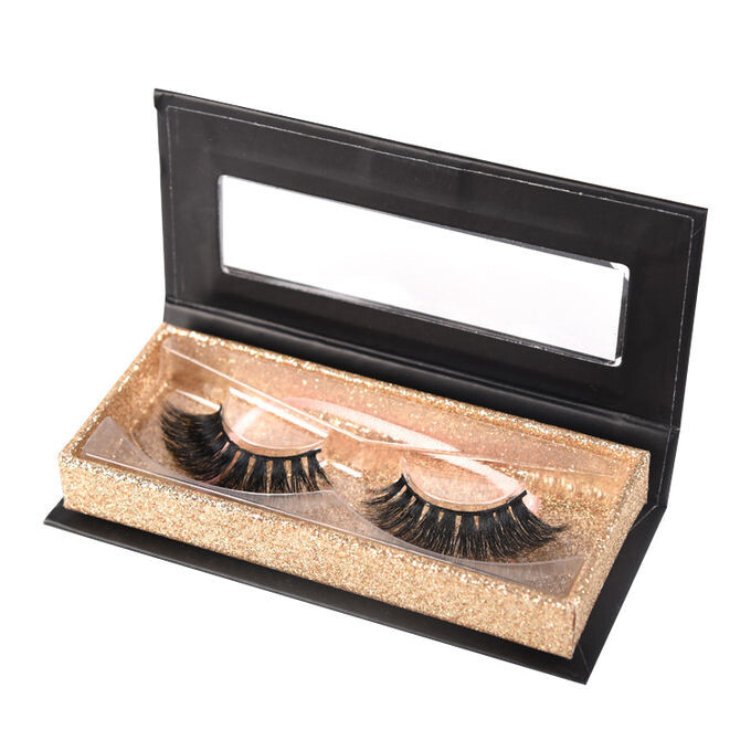  Custom Luxury Book-Shaped Magnetic Eyelashes Packaging Boxes with Rigid Paper & Cardboard