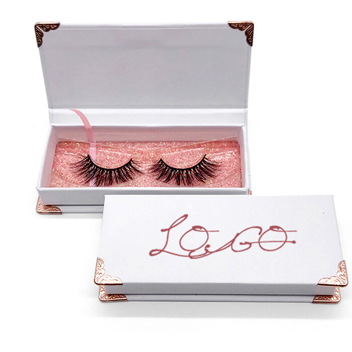  Custom Luxury Book-Shaped Magnetic Eyelashes Packaging Boxes with Rigid Paper & Cardboard