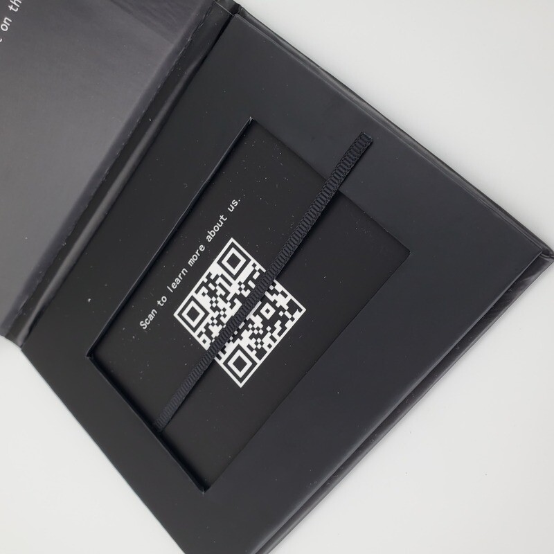  Luxury Rigid Cardboard Photo Frame Album & Credit Card Gift Box with Magnetic Closure & Foam Insert