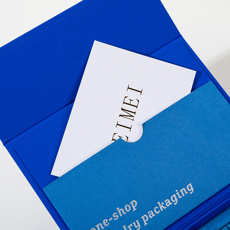  Custom High-End Jewelry Packaging Boxes - WEIMEI FSC Blue Luxury Set