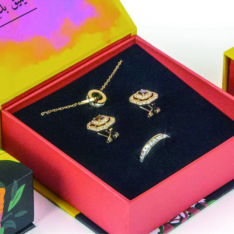 Custom Luxury Flip Lid Paper Jewelry Boxes with Logo for Wholesale & Gift Packaging