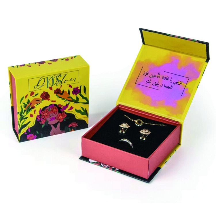 Custom Luxury Flip Lid Paper Jewelry Boxes with Logo for Wholesale & Gift Packaging