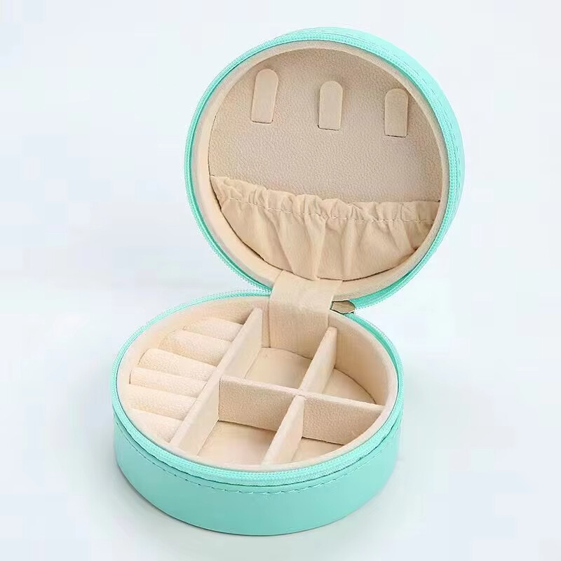  Portable Multi-Function PU Leather Velvet Outdoor Travel Jewelry Box for Rings Bracelets & Gifting Packaging