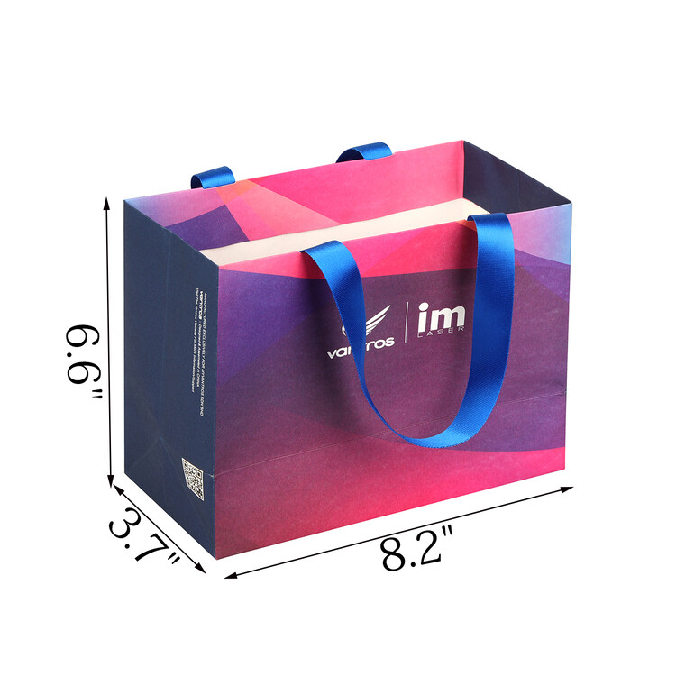  Custom Biodegradable Luxury Paper Shopping Bags with Logo for Small Businesses - Eco-Friendly Gift Packaging