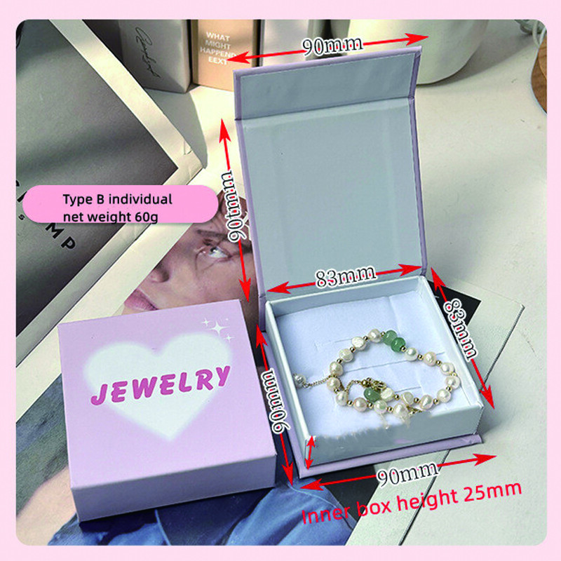  Pink Luxury Magnetic Flip Jewelry Boxes - Customizable Packaging for Necklaces, Bracelets & Earrings