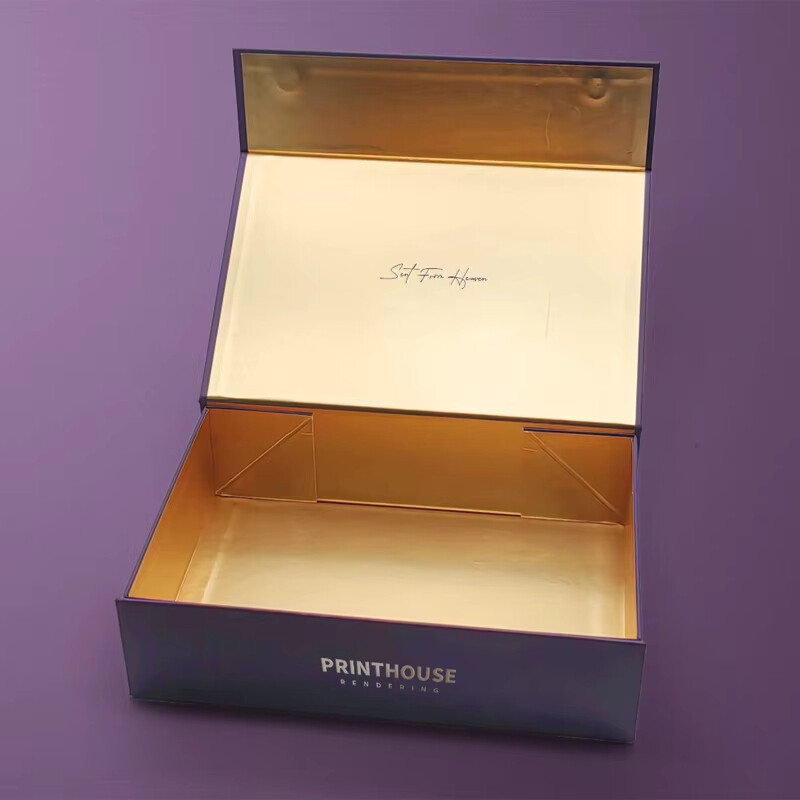  Wholesale Custom Luxury Folding Magnetic Gift Boxes with Black Ribbon Handles - High-End Packaging for Clothing & Shoes