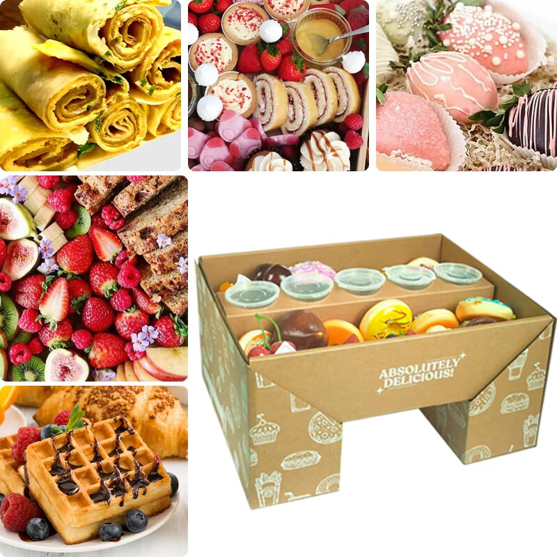  Customizable Wholesale Paper Color Flip Boxes for Party Chocolate & Grazing Platters