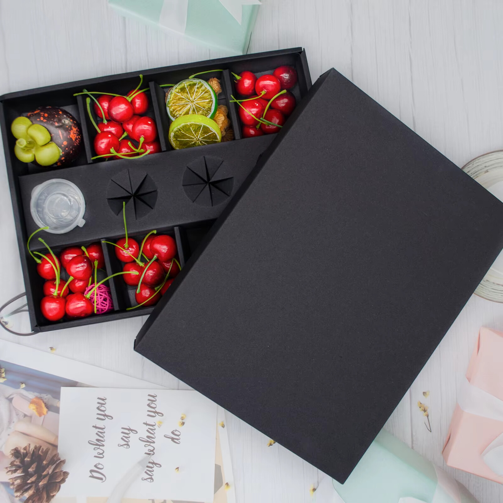 Custom Wholesale Black Party Chocolate Grazing Boxes & Catering Packaging Solutions