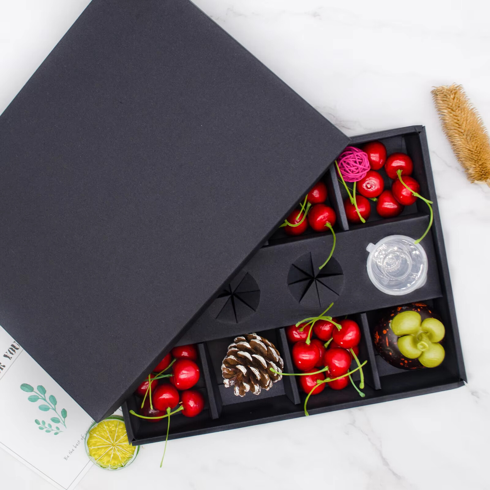 Custom Wholesale Black Party Chocolate Grazing Boxes & Catering Packaging Solutions