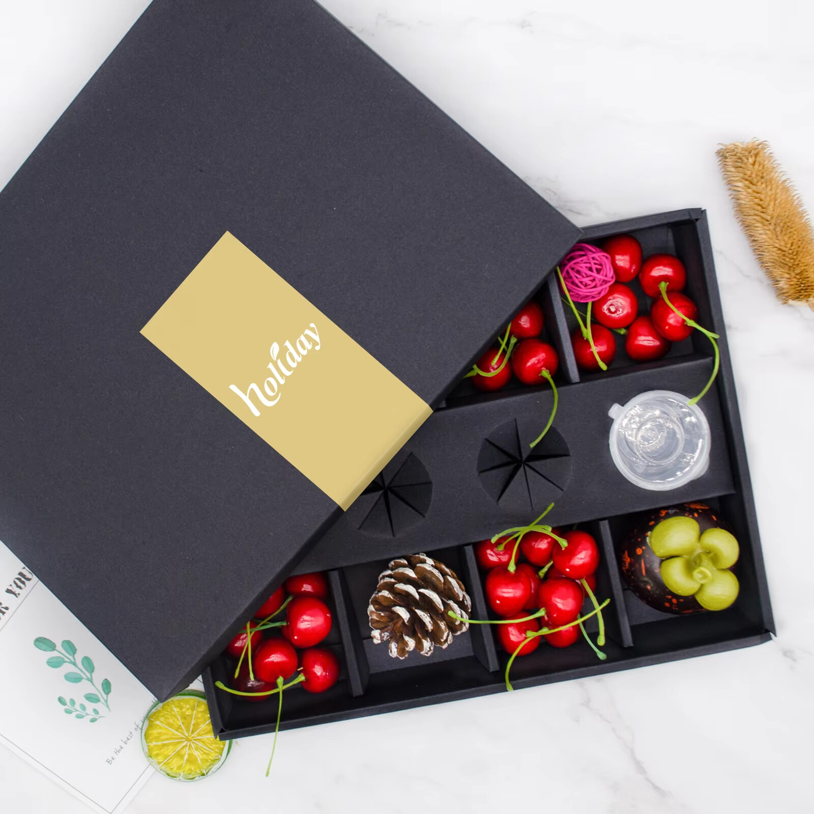 Custom Wholesale Black Party Chocolate Grazing Boxes & Catering Packaging Solutions