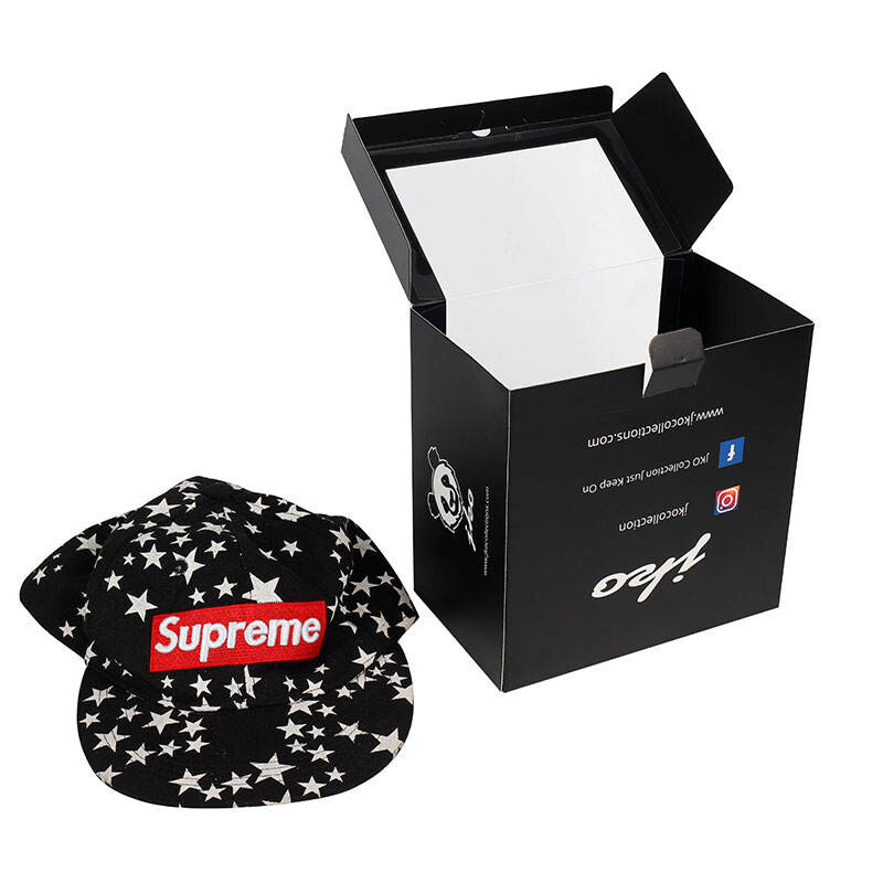  Custom Logo Design Hat Packaging Boxes - Wholesale Hip Hop Cap Baseball Hat Boxes with Clear Window