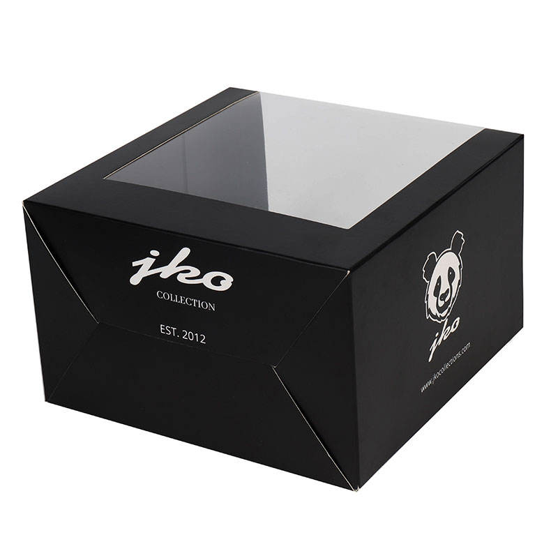  Custom Logo Design Hat Packaging Boxes - Wholesale Hip Hop Cap Baseball Hat Boxes with Clear Window