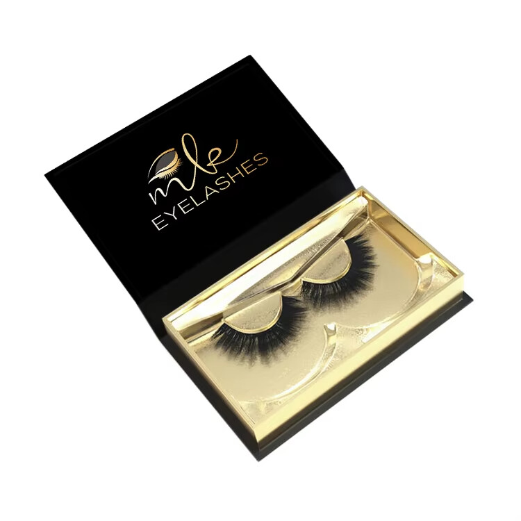  Custom Luxury Eyelash Packaging Boxes with Private Label & Custom Logo in Pink & Black