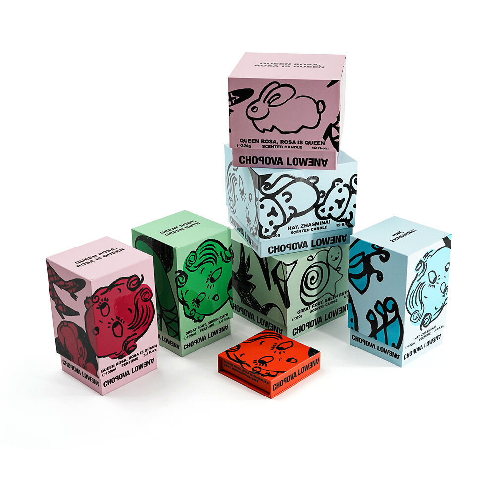Eco-Friendly Customized Two-Piece Candle Jar Packaging Box with Color Printing and Logo