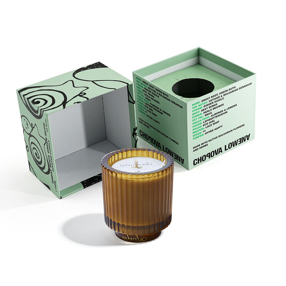Eco-Friendly Customized Two-Piece Candle Jar Packaging Box with Color Printing and Logo