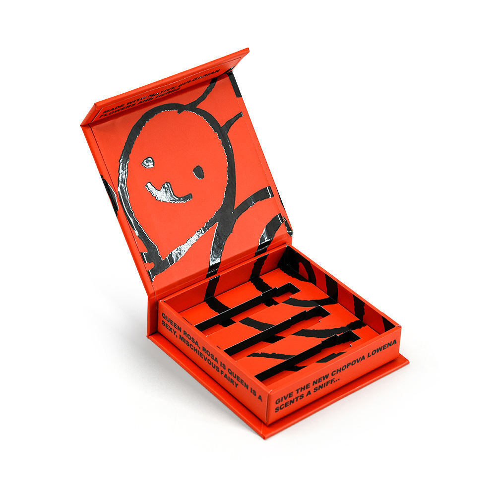  Custom 3 in 1 Perfume Box Packaging with UV Logo Printing for Handmade Rollerball Bottles