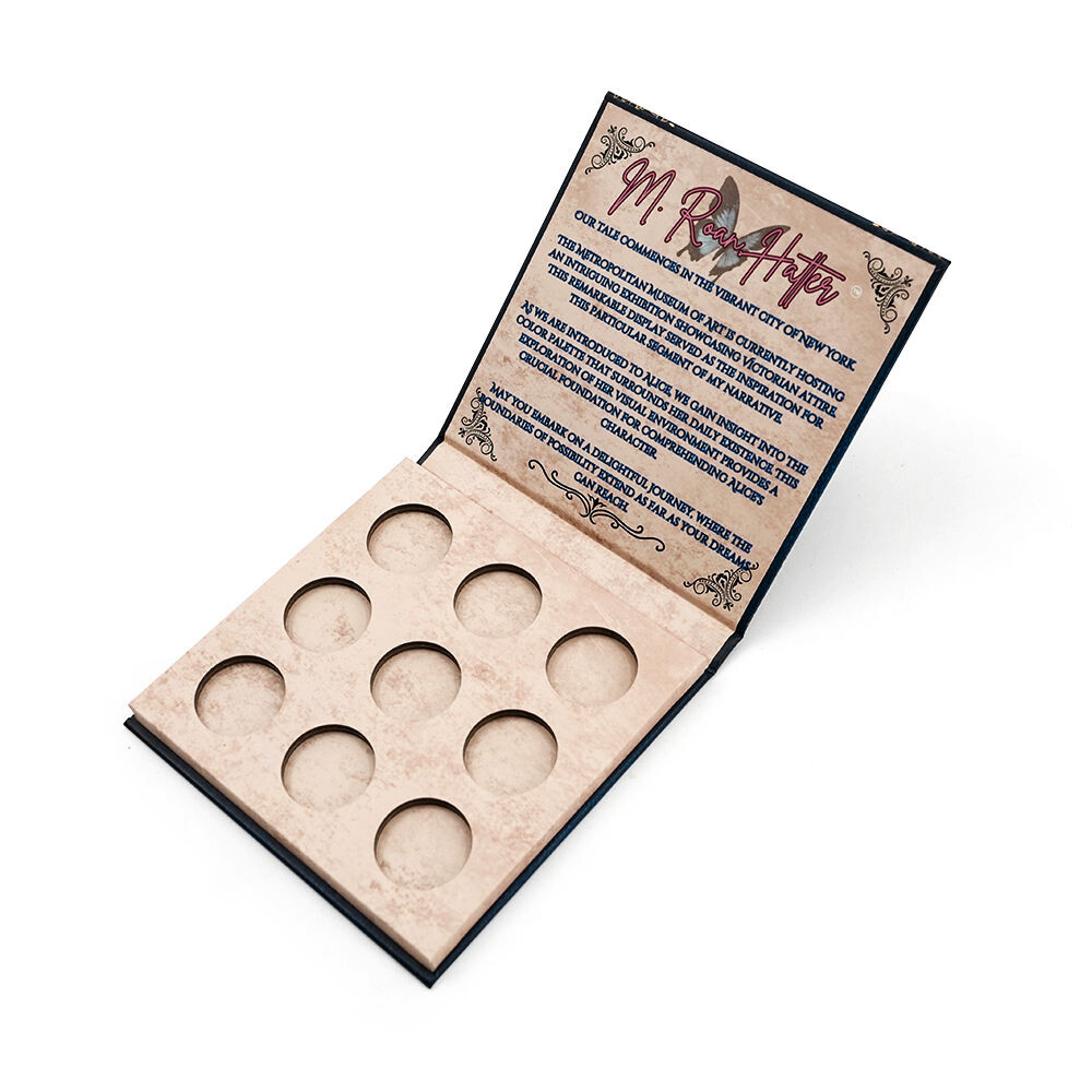  Custom Luxury Magnetic Eyeshadow Palette Packaging Box - Empty Cardboard Makeup Box with Custom Logo