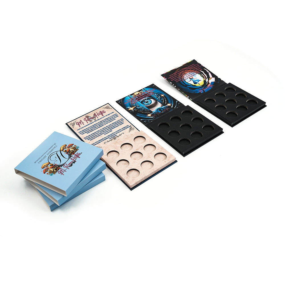  Custom Luxury Magnetic Eyeshadow Palette Packaging Box - Empty Cardboard Makeup Box with Custom Logo