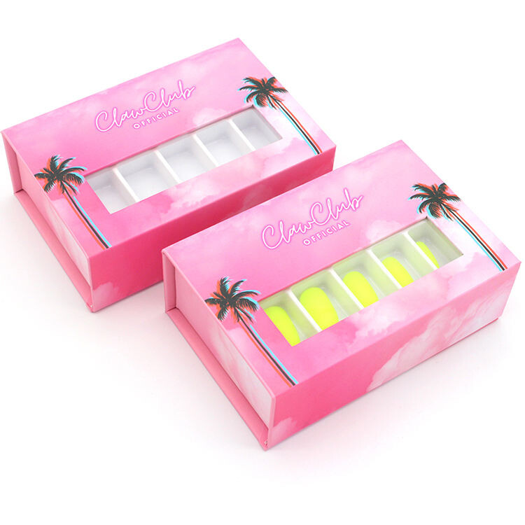  Customized Clear Nail Tip Boxes - Printed Press On Nail Packaging with OEM Service