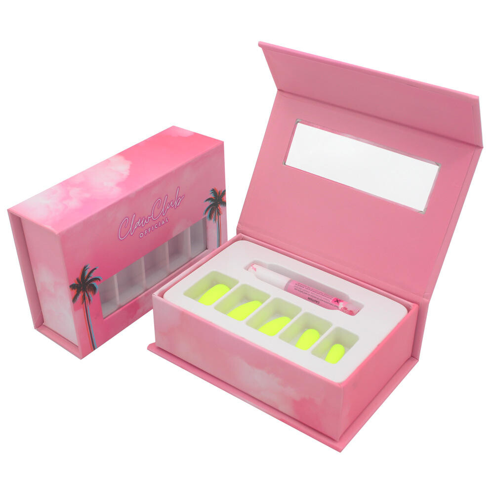  Customized Clear Nail Tip Boxes - Printed Press On Nail Packaging with OEM Service