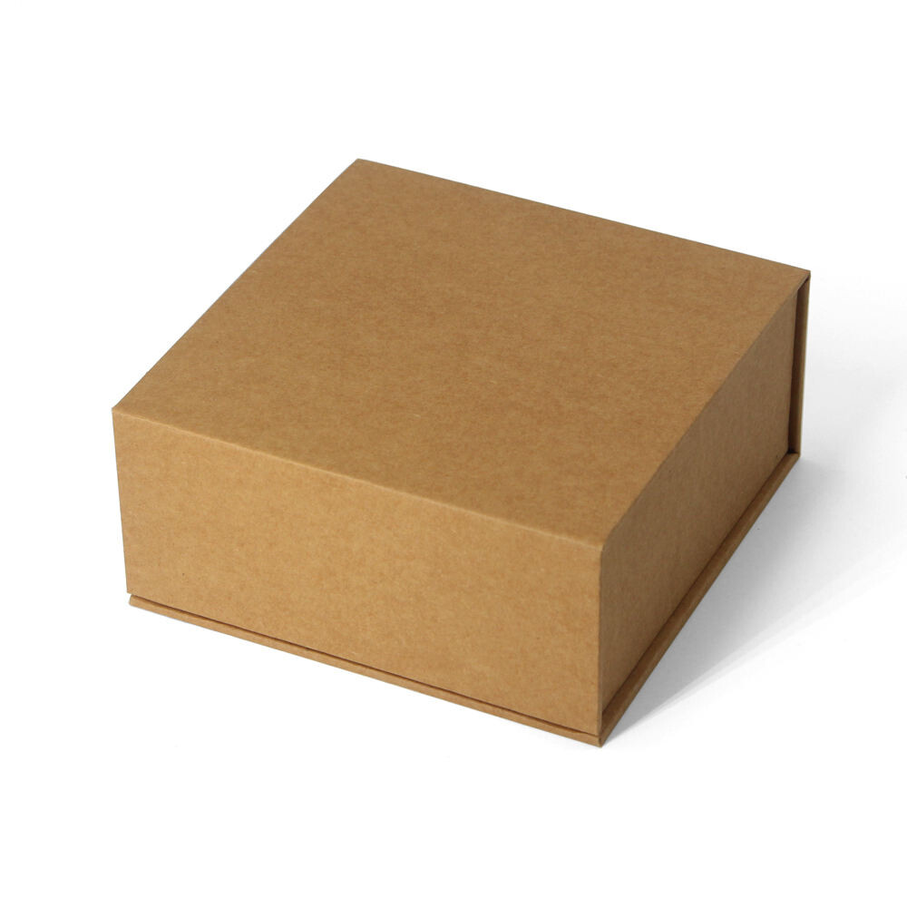  Eco-Friendly Luxury Kraft Paper Gift Box with Custom FSC Certification & Magnetic Closure