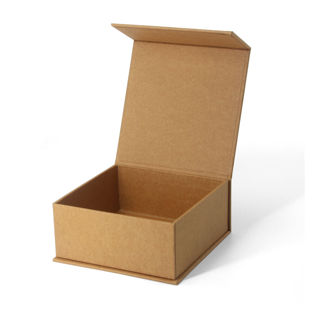  Eco-Friendly Luxury Kraft Paper Gift Box with Custom FSC Certification & Magnetic Closure