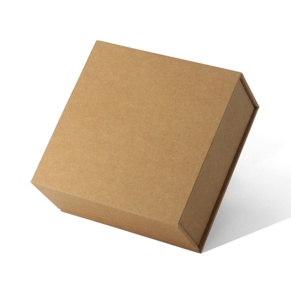  Eco-Friendly Luxury Kraft Paper Gift Box with Custom FSC Certification & Magnetic Closure