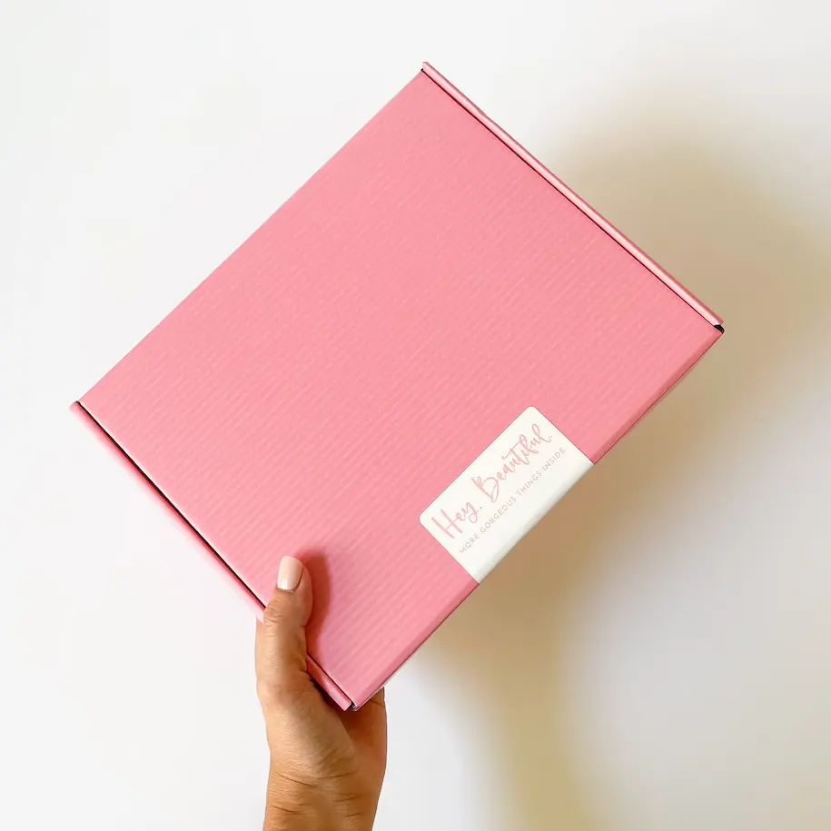 Custom Pink Cosmetic Corrugated Packaging Boxes with OEM Logo & Quality Assurance