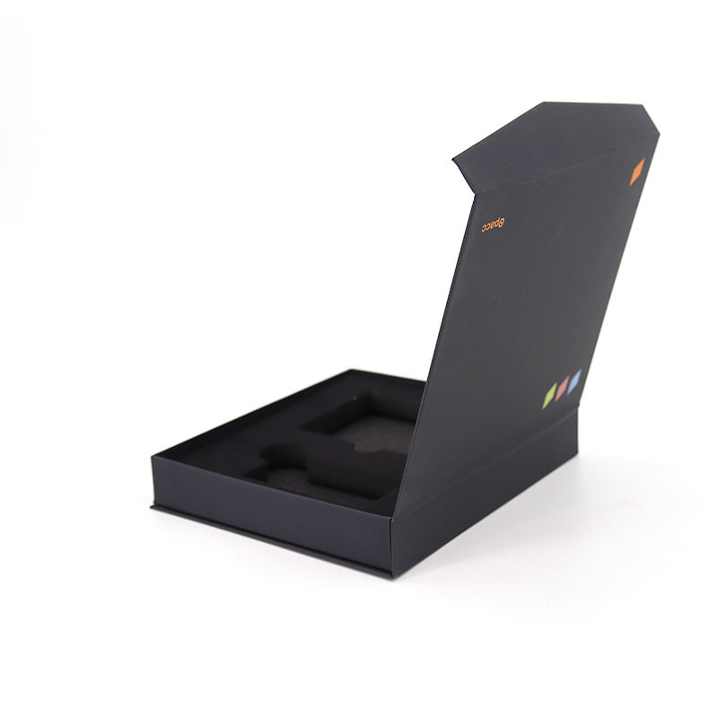 Custom Matte Black Magnetic Closure Gift Box with Foam Inserts - High-Quality Cardboard Packaging