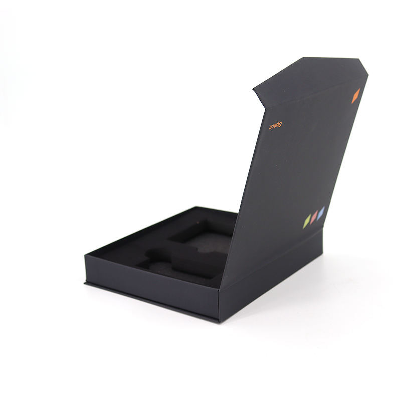 Custom Matte Black Magnetic Closure Gift Box with Foam Inserts - High-Quality Cardboard Packaging