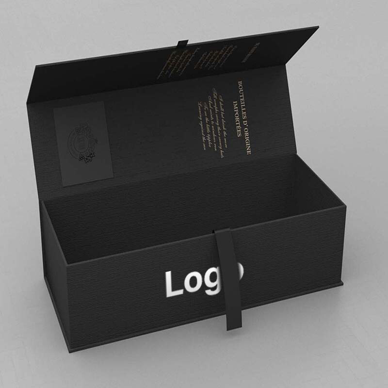  Custom Single Wine Bottle Boxes with Magnetic Closure - High-Quality Cardboard Packaging