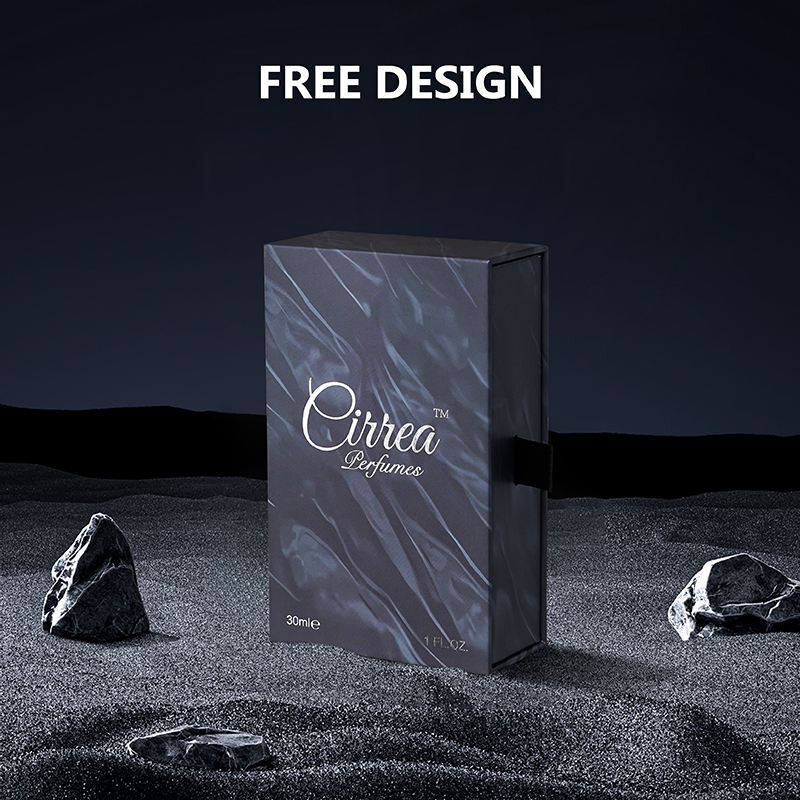  Custom Luxury Perfume Cosmetic Packaging Drawer Box with Recycled Cardboard & Matt Lamination