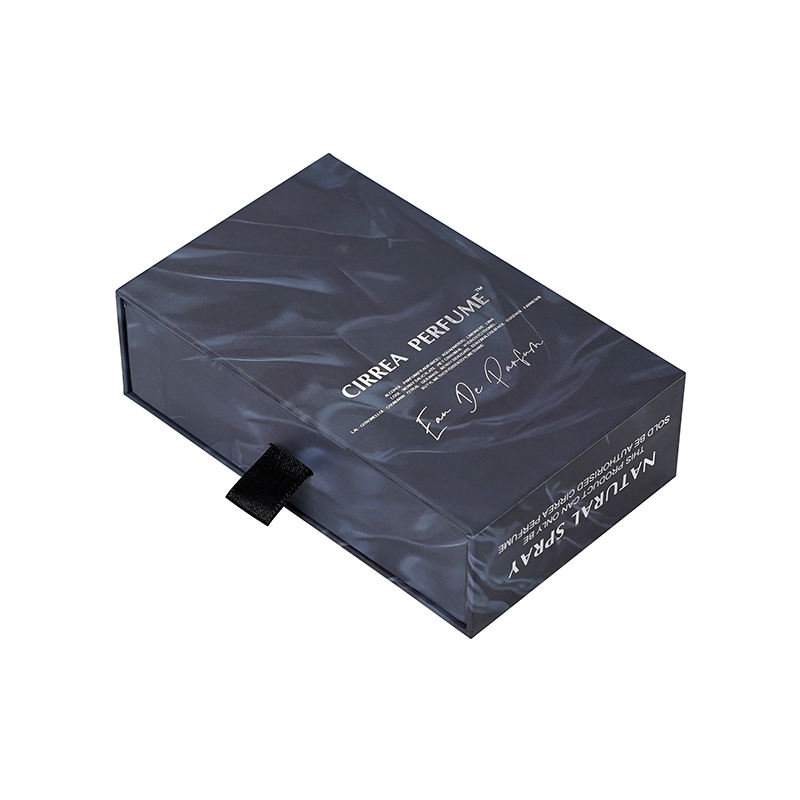  Custom Luxury Perfume Cosmetic Packaging Drawer Box with Recycled Cardboard & Matt Lamination