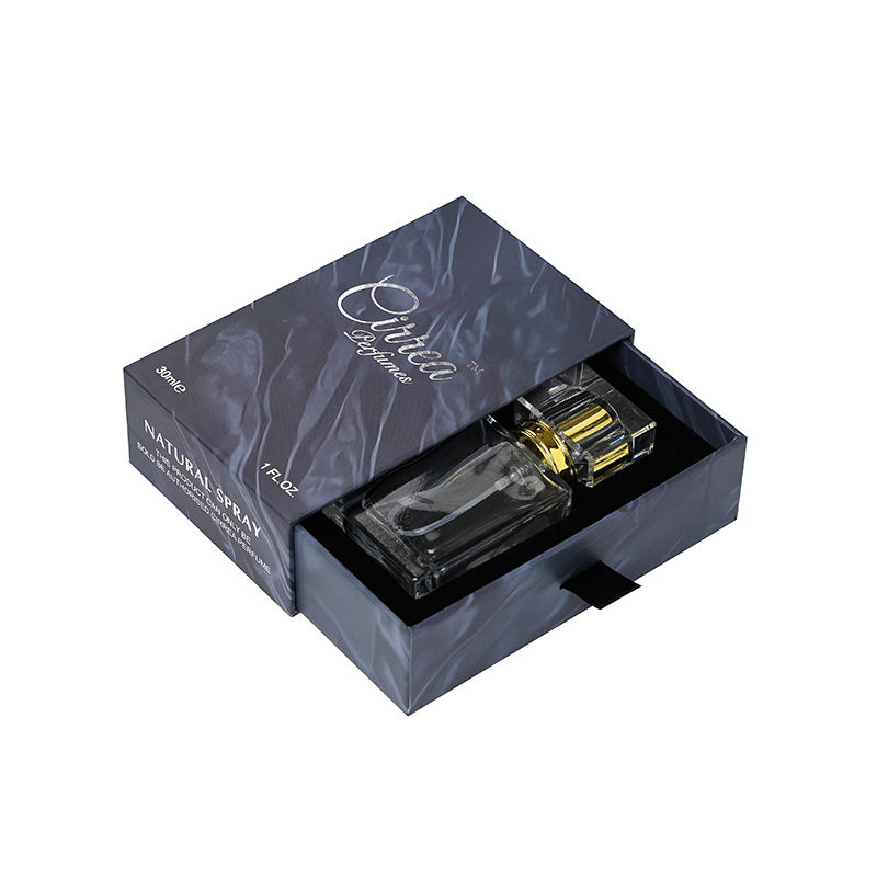  Custom Luxury Perfume Cosmetic Packaging Drawer Box with Recycled Cardboard & Matt Lamination