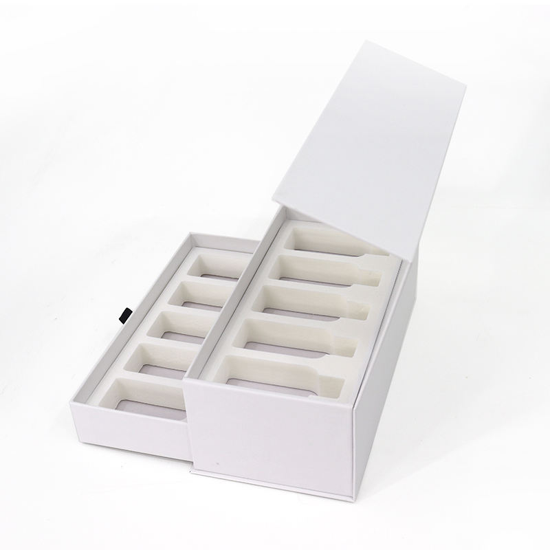  Premium Cosmetic Skincare Liquid Gift Box with Unique Double Layer Magnetic Drawer & EVA Insert