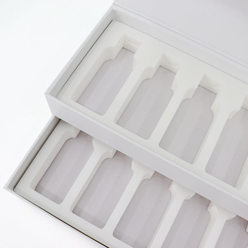 Premium Cosmetic Skincare Liquid Gift Box with Unique Double Layer Magnetic Drawer & EVA Insert