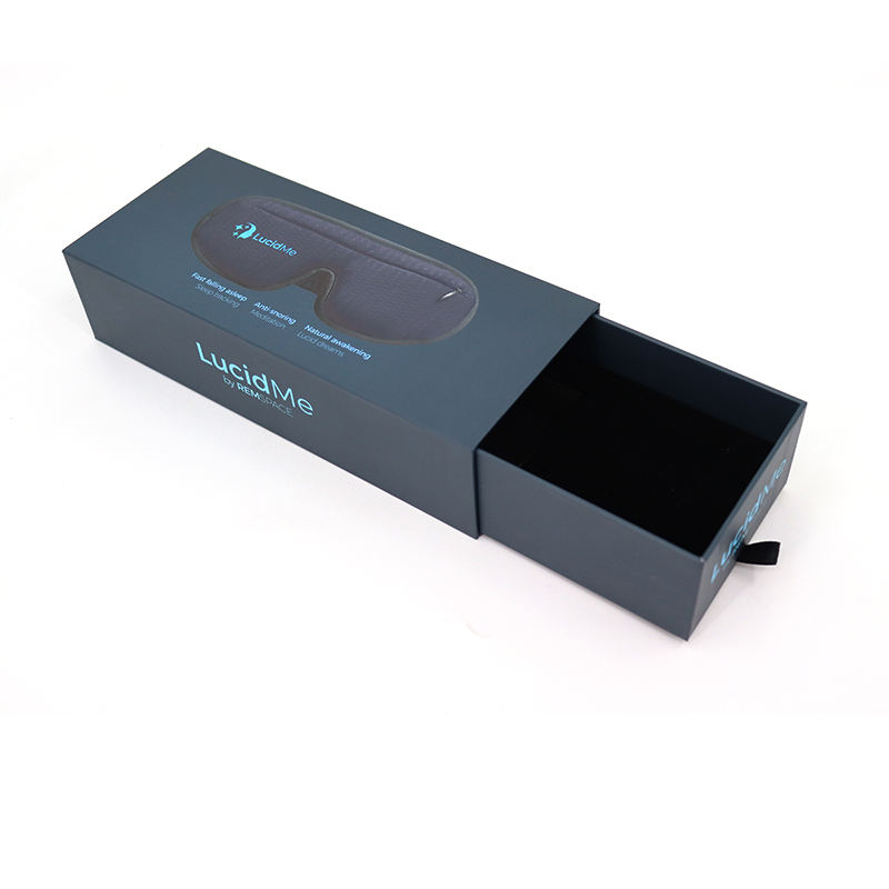  Custom Logo Magnetic Gift Boxes - Drawer Style Glasses Packaging with Foam Insert