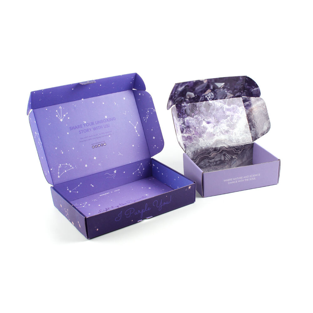  Custom Logo Corrugated Cardboard Gift Boxes for Clothing, Wigs & Hats