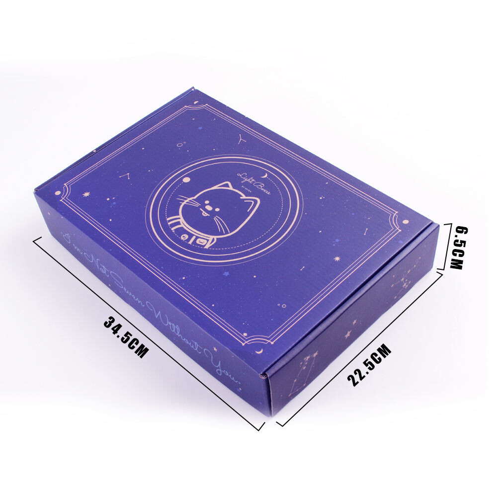  Custom Logo Corrugated Cardboard Gift Boxes for Clothing, Wigs & Hats