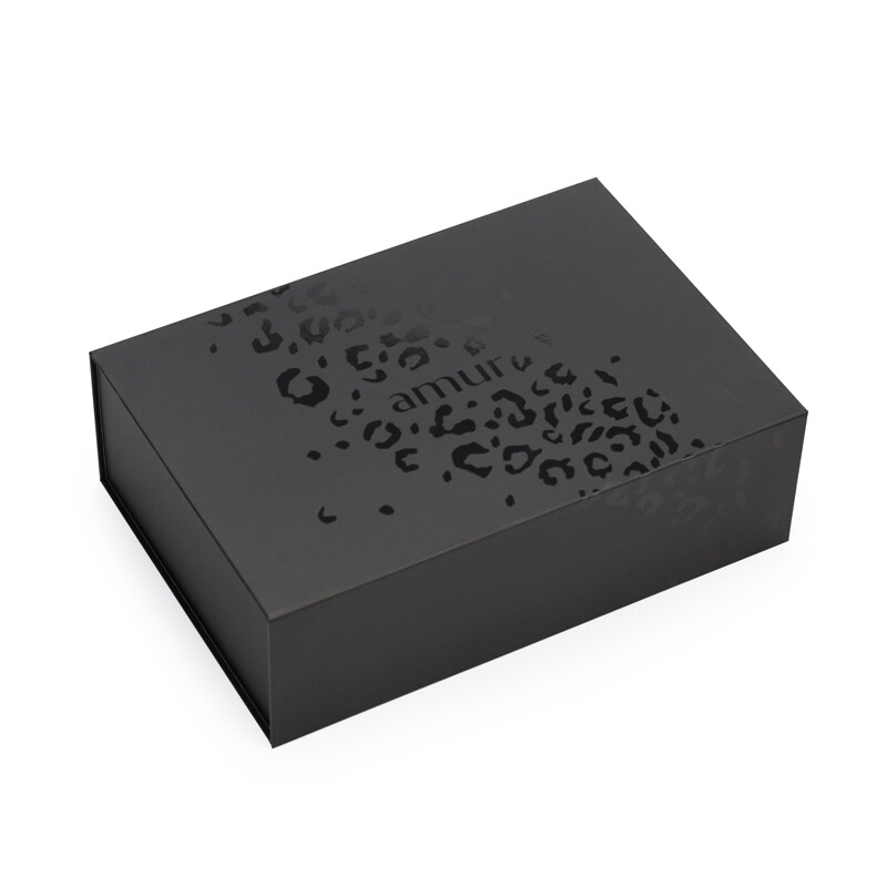  Custom Luxury Magnetic Black Satin Lined Gift Box Packaging with Inside Satin Insert