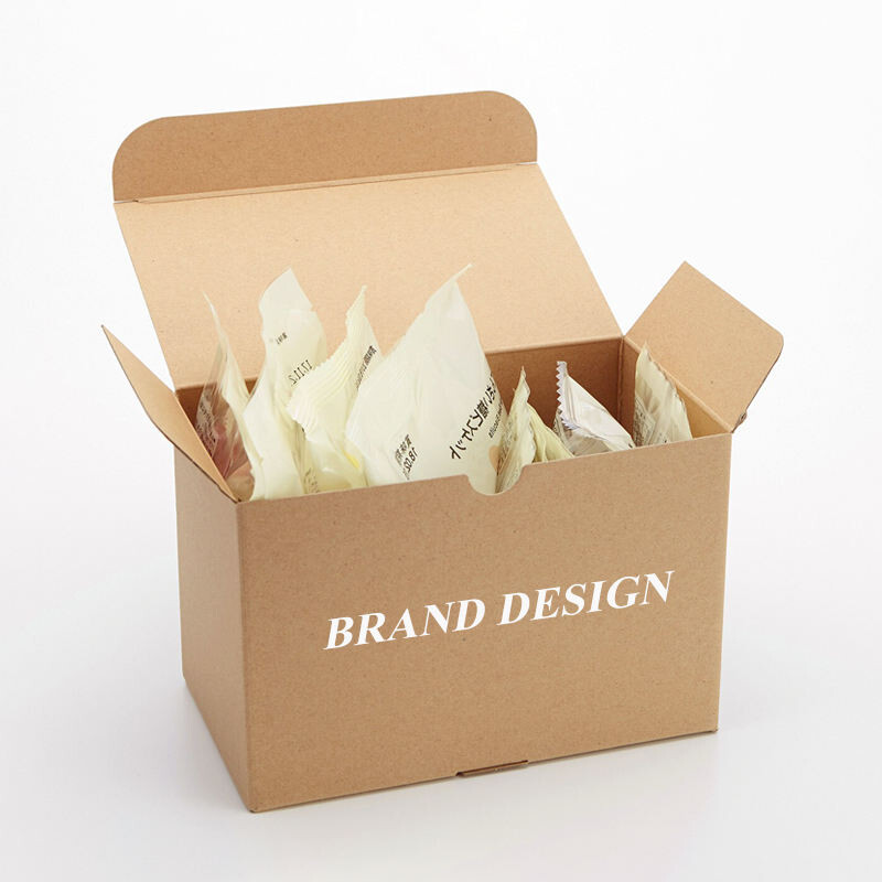  Biodegradable Kraft Paper Eco-Friendly Candy & Food Packaging Boxes - Customizable & Sustainable