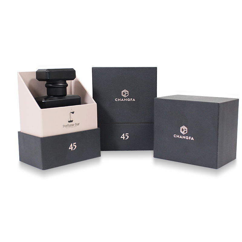  Luxury Gold Custom Perfume Gift Box - Modern Kraft Paper Rigid Cardboard Display