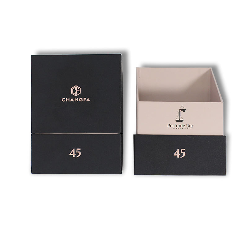  Luxury Gold Custom Perfume Gift Box - Modern Kraft Paper Rigid Cardboard Display